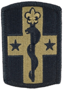 176th Medical Brigade OCP Scorpion Shoulder Patch With Velcro