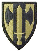 18th Military Police Brigade OCP Scorpion Shoulder Patch With Velcro