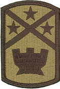 194th Engineer Brigade OCP Scorpion Shoulder Patch With Velcro 