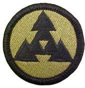 3rd Corps Support Command COSCOM OCP Scorpion Shoulder Patch With Velcro