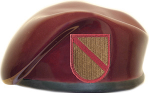 600th Quartermaster Company Ceramic Beret With Flash