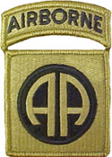 82nd Airborne Division OCP Scorpion Shoulder Patch With Airborne Tab