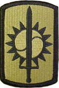 8th Military Police Brigade OCP Scorpion Shoulder Patch With Velcro