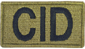 CID OCP Scorpion Placard With Velcro