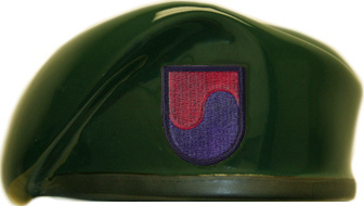 US Army Element Special Operations Command Korea Ceramic Beret With Flash