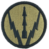 US Army Air Defense Center and School OCP Scorpion Shoulder Patch With Velcro