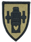 US Army Field Artillery Center and School OCP Scorpion Shoulder Patch With Velcro