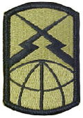 160th Signal Brigade OCP Scorpion Shoulder Patch With Velcro