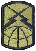 160th Signal Brigade OCP Scorpion Shoulder Patch With Velcro