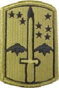 442nd Infantry Brigade Multicam Shoulder Patch With Velcro