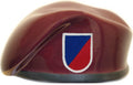 173rd Airborne Brigade HQ Ceramic Beret with Flash