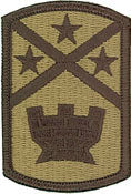 194th Engineer Brigade OCP Scorpion Shoulder Patch With Velcro