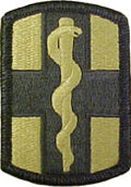 1st Medical Brigade OCP Scorpion Shoulder Patch With Velcro