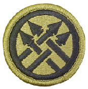 220th Military Police Brigade OCP Scorpion Shoulder Patch With Velcro