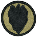 24th Infantry Division OCP Scorpion Shoulder Patch With Velcro