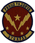 Air Force 379th Expeditionary Force Support Squadron Spice Brown OCP Scorpion Shoulder Patch With Velcro