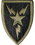 3rd Signal Brigade OCP Scorpion Shoulder Patch With Velcro
