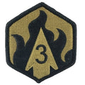 3rd Chemical Brigade Multicam Shoulder Patch With Velcro