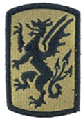 415th Chemical Brigade Multicam Shoulder Patch With Velcro