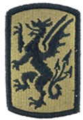 415th Chemical Brigade Multicam Shoulder Patch With Velcro