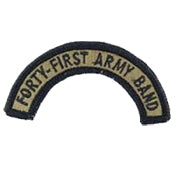 Multicam Forty-First Army Band Scroll With Velcro