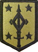 4th Maneuver Enhancement Brigade OCP Scorpion Shoulder Patch