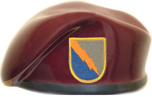 525th Military Intelligence Brigade Ceramic Beret With Flash