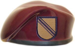 647th Quartermaster Company Ceramic Beret With Flash