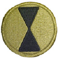 7th Infantry Division OCP Scorpion Shoulder Patch With Velcro