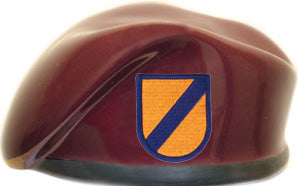 82nd Aviation Company D Ceramic Beret With Flash