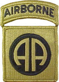 82nd Airborne Division OCP Scorpion Shoulder Patch With Airborne Tab