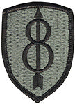8th Infantry Division Shoulder Patch