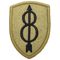 8th Infantry Division OCP Scorpion Shoulder Patch With Velcro