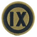9th Regional Support Command OCP Scorpion Shoulder Sleeve Patch With Velcro
