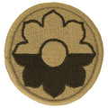 9th Infantry Division OCP Scorpion Shoulder Patch With Velcro