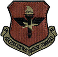 USAF Air Education and Training Command Spice Brown OCP Scorpion Shoulder Patch With Velcro