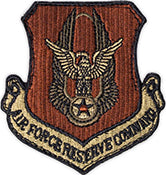 Air Force Reserve Command Spice Brown OCP Scorpion Shoulder Patch With Velcro