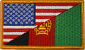 Afghanistan USA Coalition Uniform Flag With Velcro