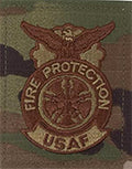 Air Force Fire Protection FIRE CHIEF OCP Scorpion Badge With Velcro