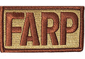 USAF FARP Letters (Forward Area Refueling Point) Spice Brown OCP Scorpion Patch With Velcro