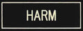 USN Dress Black Plastic Name Tag
