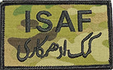 ISAF Pashtun OCP Scorpion Pattern Placard With Velcro
