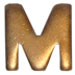 M Lettering Device Bronze For The Armed Forces Reserve Medal