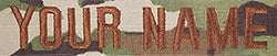 Air Force OCP Scorpion Spice Brown Last Name Tag with Velcro