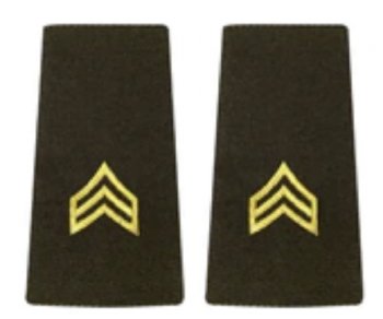 AGSU Epaulets E5 SERGEANT