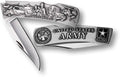 Army Lock back Knife - Small Silver Antique