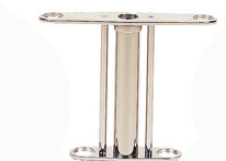 Chrome Flag Stand Adapter For Three Flags