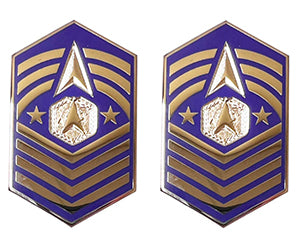 Space Force E9 Chief Master Sergeant of the Space Force Metal Rank Insignia