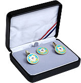 US Coast Guard Cuff Links And Tie Tack In Presentation Box