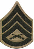 Green on Khaki Chevrons